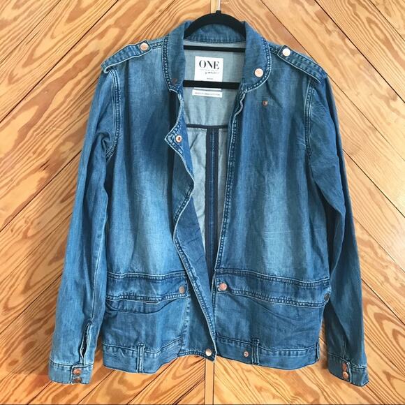One Teaspoon Jackets & Blazers - One Teaspoon Denim Moto Jacket